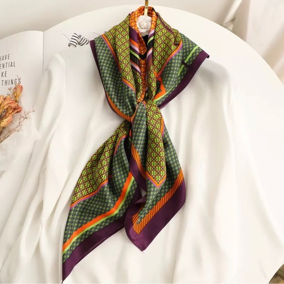 Silk Blend Scarf [36in x 36in] NWOT - Picture 1 of 6